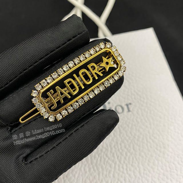 Dior飾品 迪奧經典熱銷款字母DIOR髮夾髮卡 Dior頭飾  zgd1425